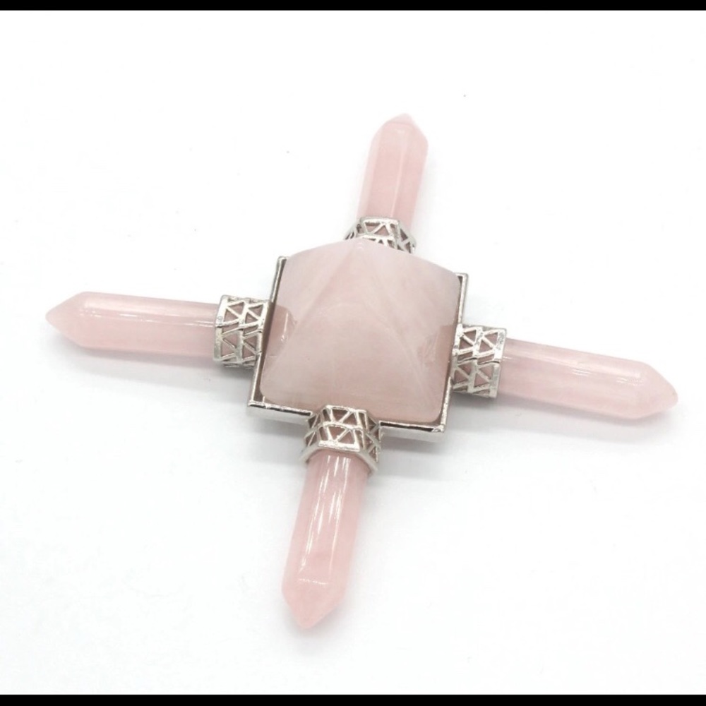 Rose quartz stone star
